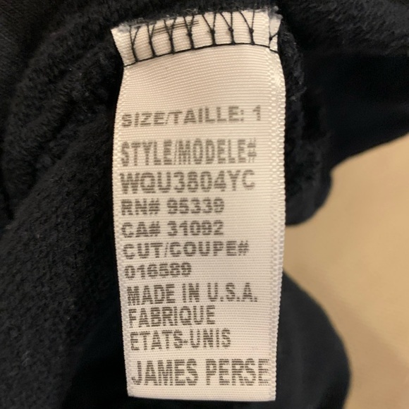 JAMES PERSE Vintage Fitted Hoodie, Size 1, Fits Small, Good Condition - Picture 10 of 11